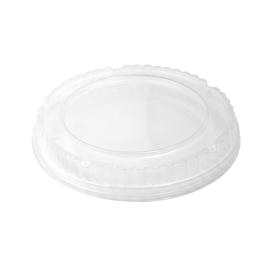 325-004-165 Clear PP Vented Dome Lid fits 32oz. Paper Bowl