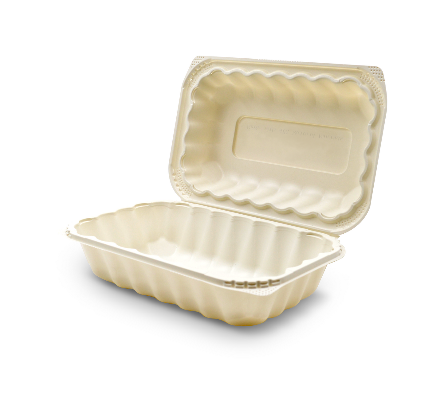 360-004-961 EarthPro Hinged MFPP 9x6 carry-out tray, one compartment